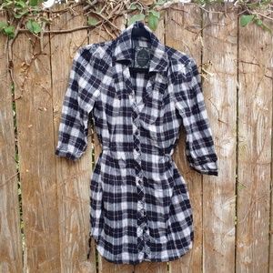 GUESS JEANS PLAID DRESS
